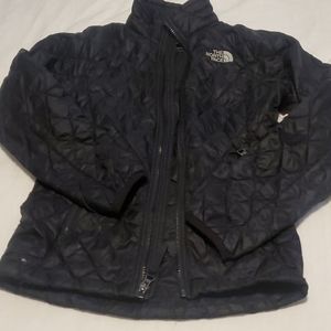 Girls North Face Black Thermoball Coat